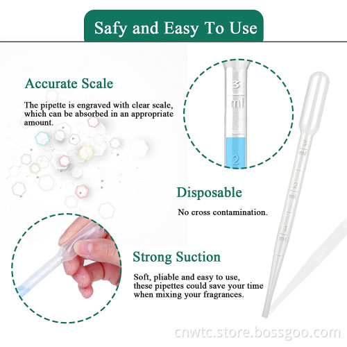 Medical Laboratory Plastic 3ml Transfer Pipettes